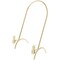 Bard's Brass Metal Easel Stand, Pineapple, 7.75" H x 5" W x 4" D